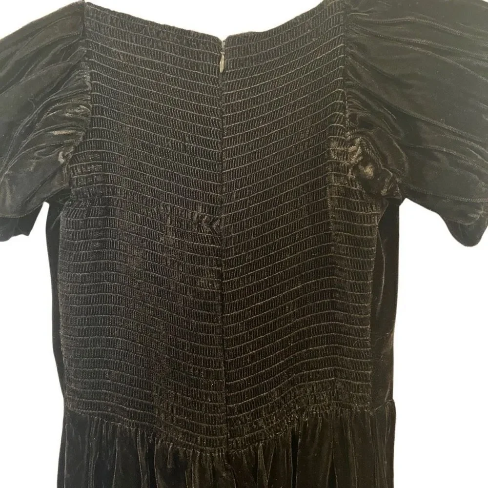 90’s Vintage Moda International Black Velvet Corset Gunne Sak Dress Sz.10 NWT